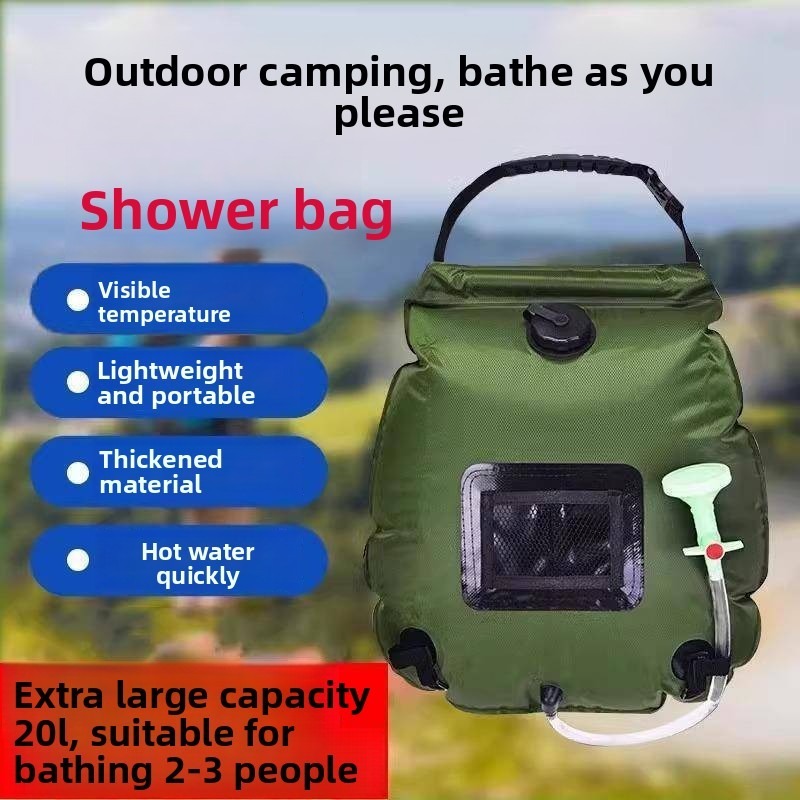 Outdoor Camping Hot Water Shower - Składana przenośna wanna kempingowa do prysznica,