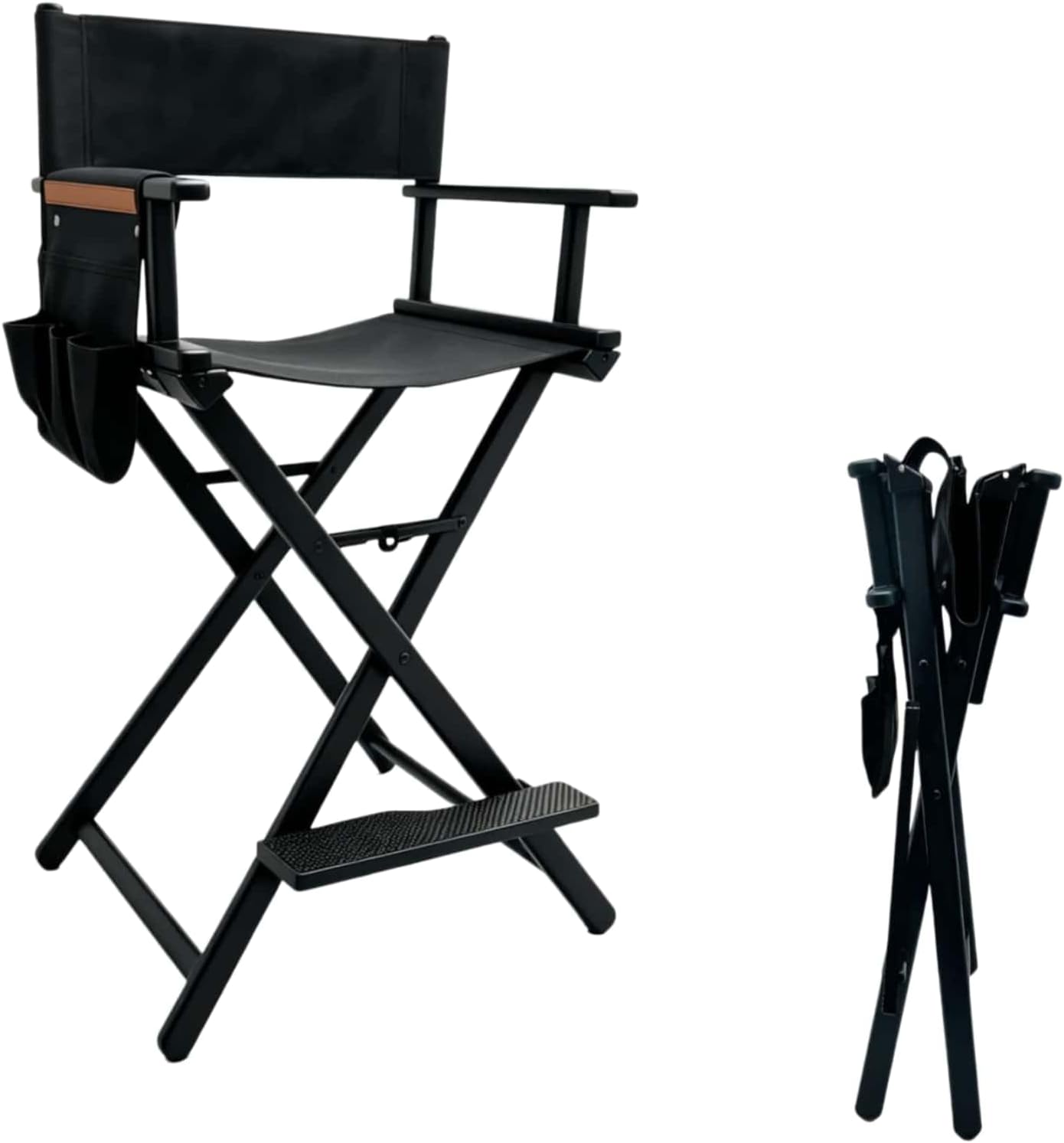 Outdoor Camping High Chair - Wysokie krzesło reżyserskie przenośne aluminiowe składane