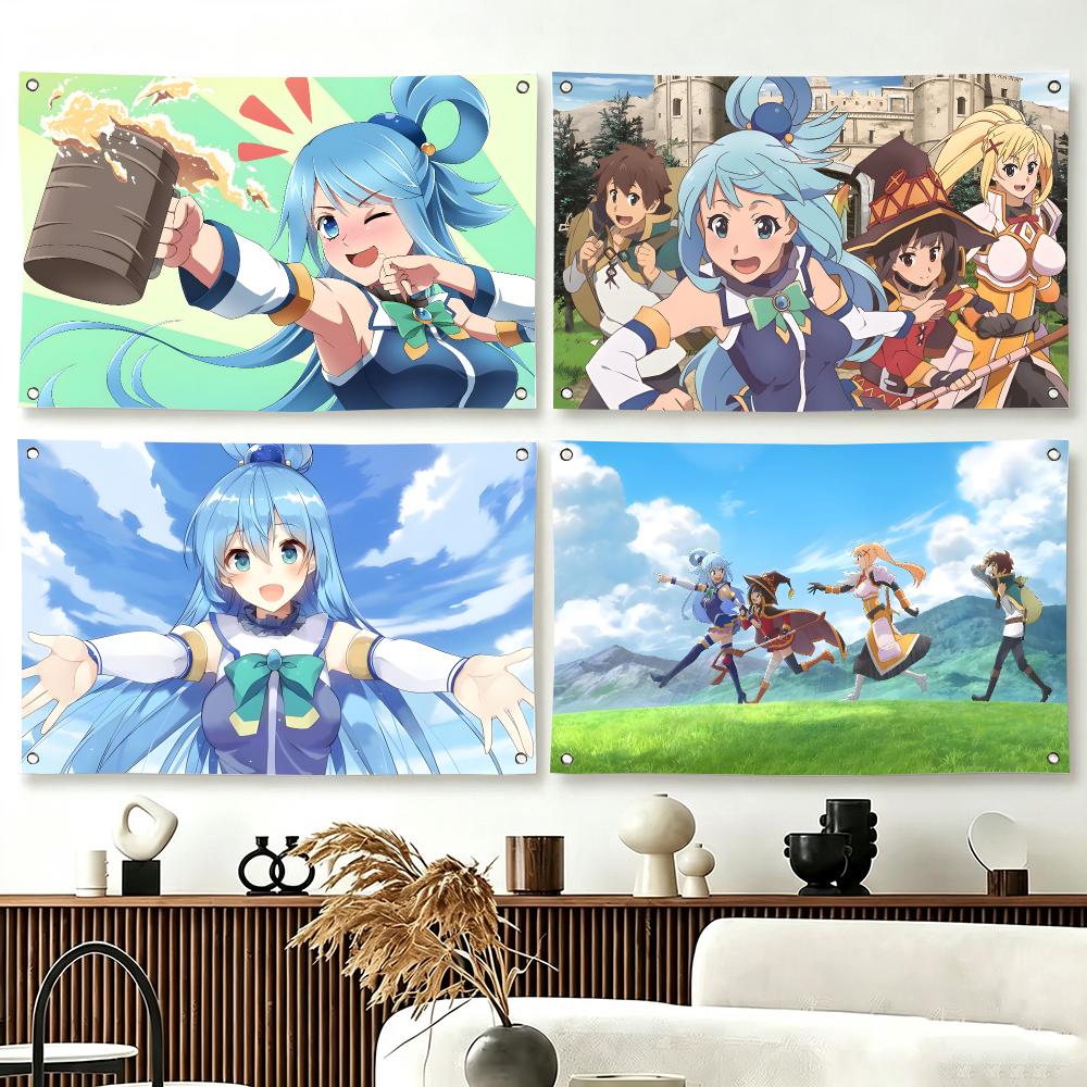 Outdoor Camping Anime - Flagi z motywem anime przygodowego K-KonoSuba