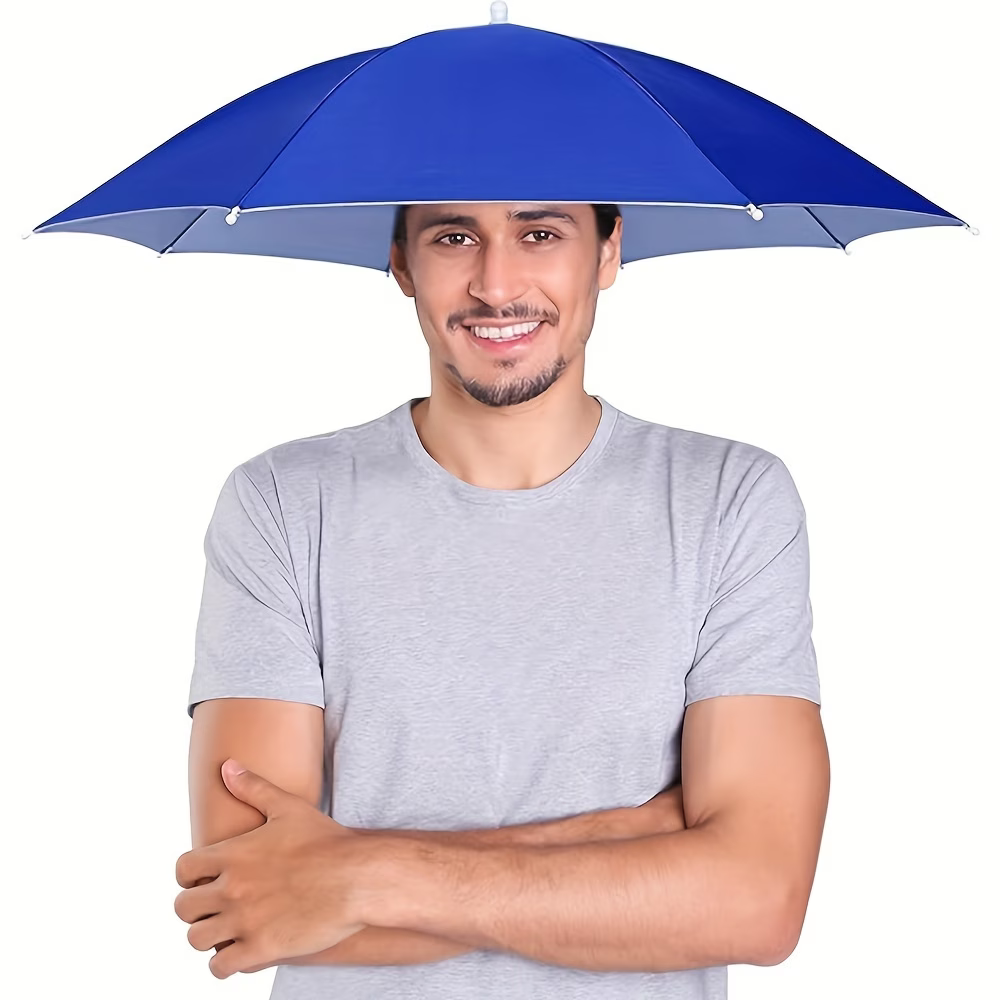 Outdoor Camping Hat - Elastyczna opaska na głowę z parasolką,