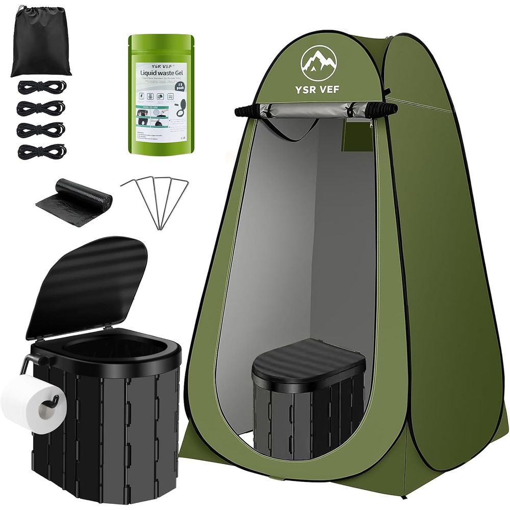 Outdoor Camping - Przenośny Zestaw Toaletowy, Toaleta Kempingowa z