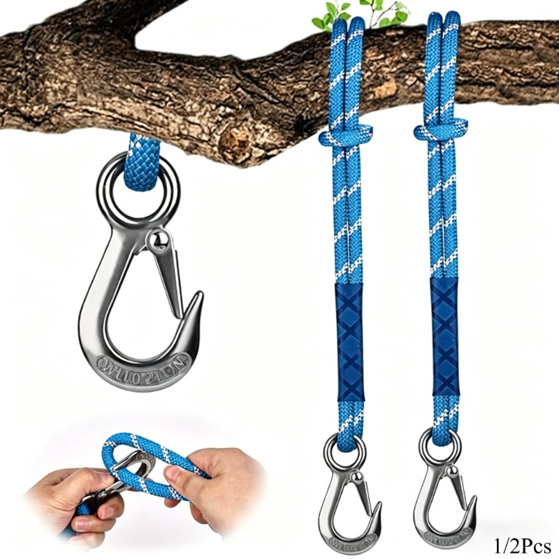 Camping Rope - 1/2 szt. Odporny na zużycie metalowy