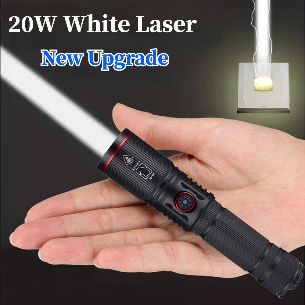 Camping Rope - Mocna latarka LED z funkcją zoomu,