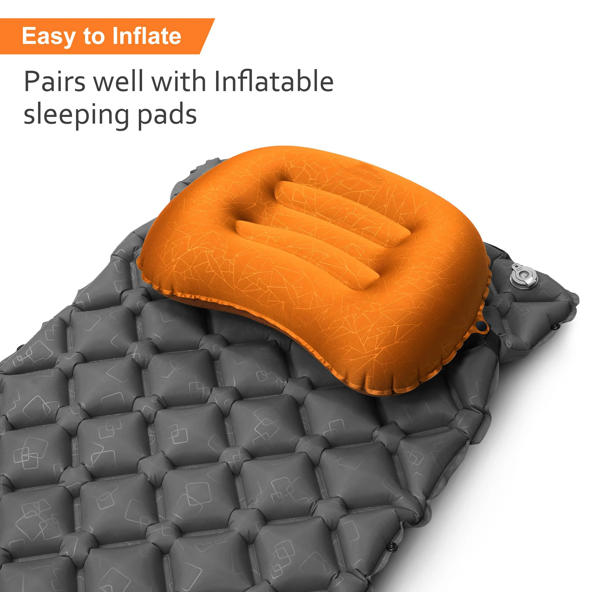 Camp Pillow Compressible - 1 szt. Ultralekka, nadmuchiwana poduszka kempingowa