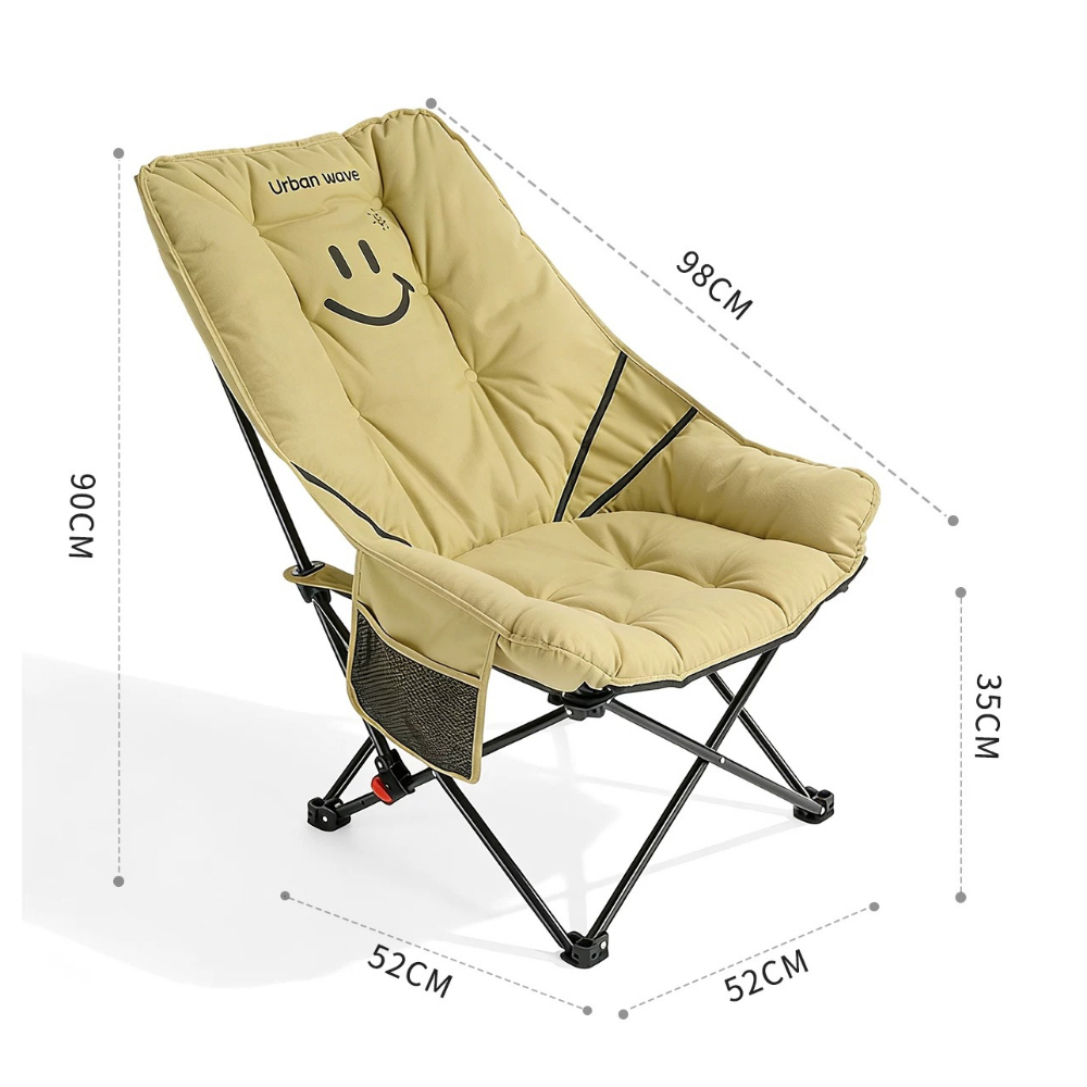 Wysokie oparcie, przenośne skł – Outdoor Camping High Chair recenzja i cena
