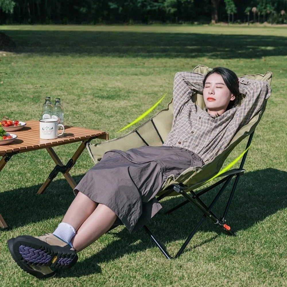 Wysokie oparcie, przenośne skł – Outdoor Camping High Chair recenzja i cena