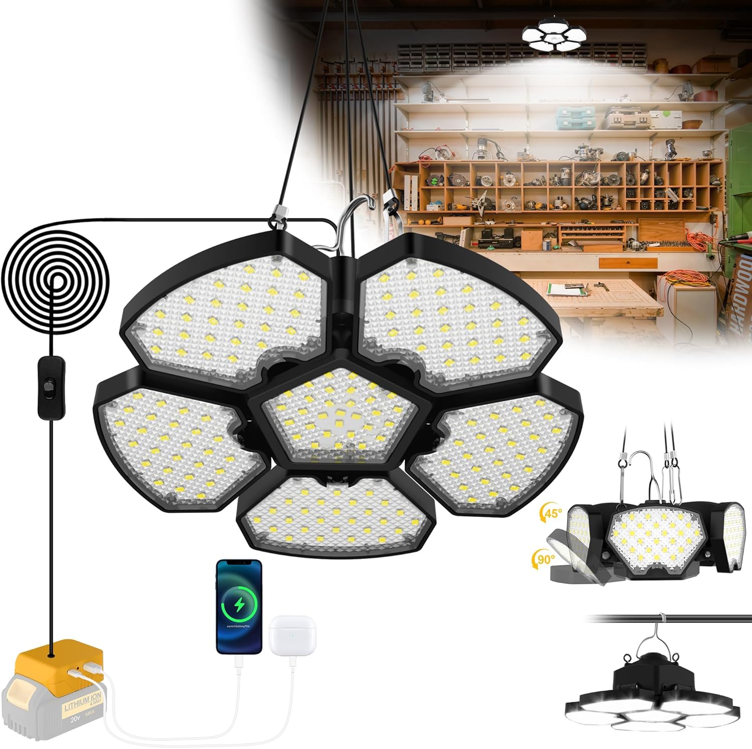 Lampa do szopy na baterie, zew – Outdoor Camping Jobs recenzja i cena