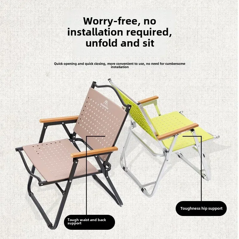 Krzesło Kempingowe MOUNTAINHIK – Outdoor Camping High Chair recenzja i cena