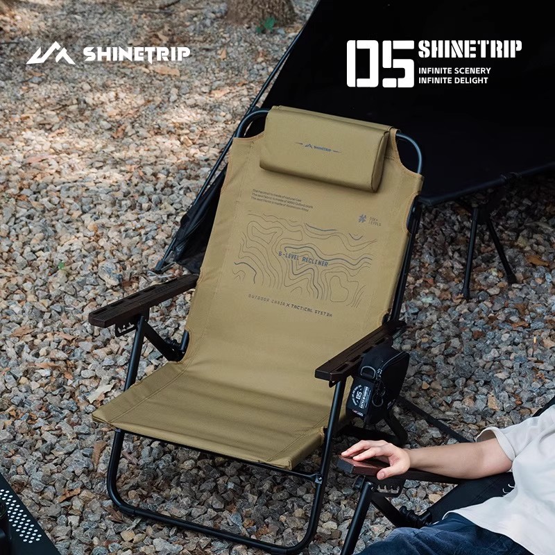 Krzesło składane ShineTrip Out – Outdoor Camping High Chair recenzja i cena