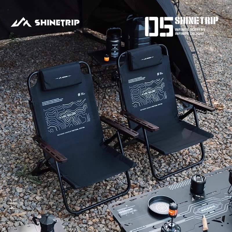 Krzesło składane ShineTrip Out – Outdoor Camping High Chair recenzja i cena
