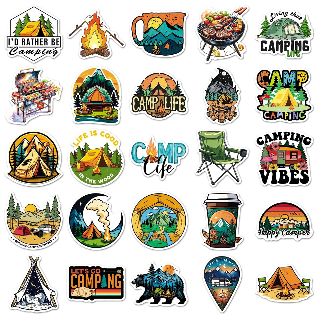 50 Arkuszy Modnych Wodoodporny – Outdoor Camping Anime recenzja i cena