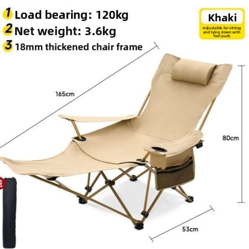 Składane krzesło księżycowe na – Outdoor Camping High Chair recenzja i cena