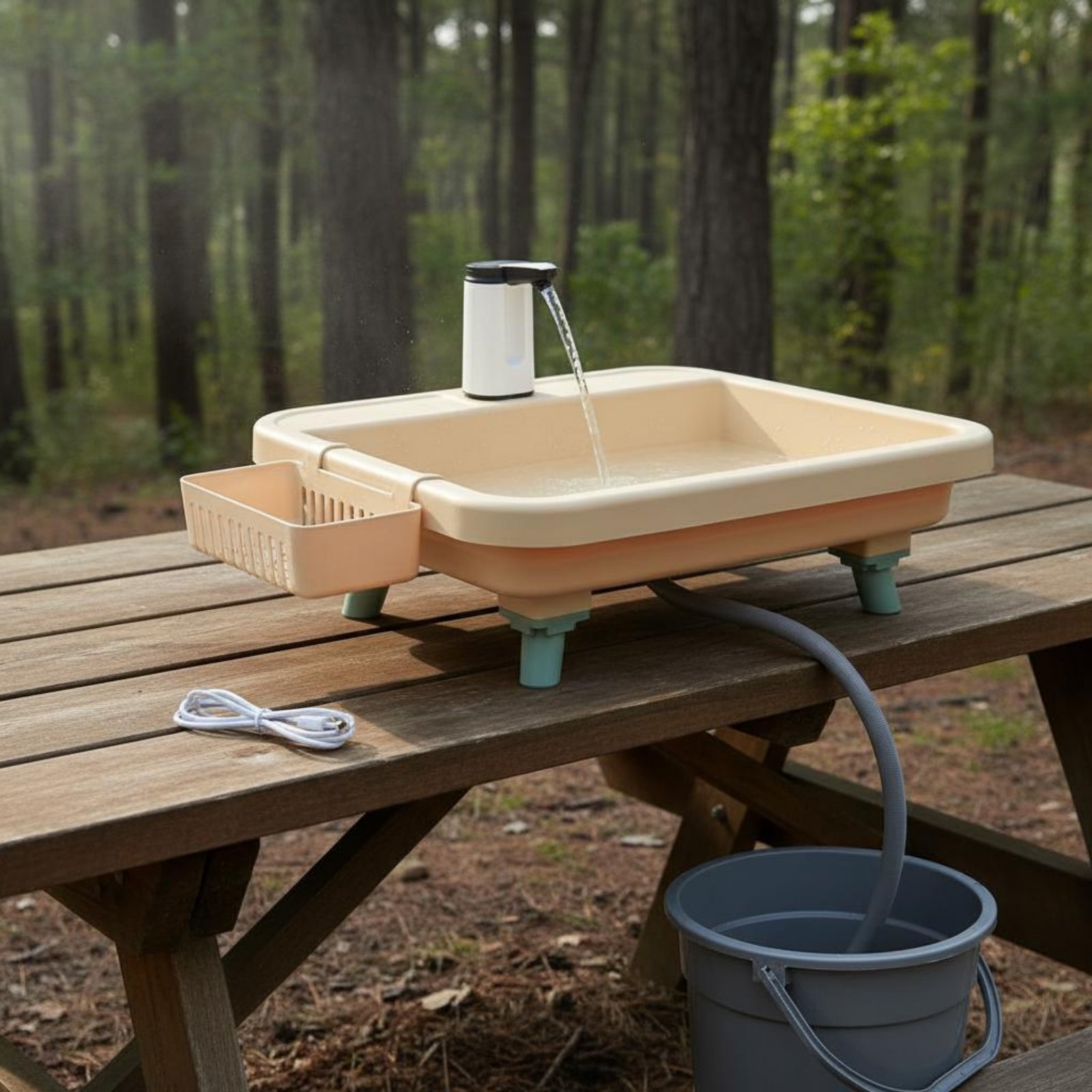 Przenośna stacja do mycia rąk  – Outdoor Camping recenzja i cena