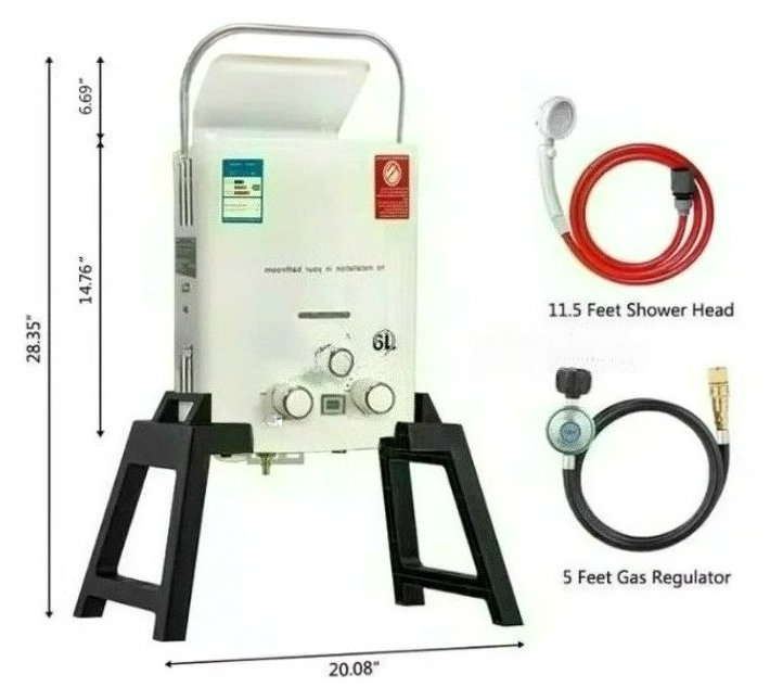 Przenośny podgrzewacz wody na  – Outdoor Camping Hot Water Shower recenzja i cena